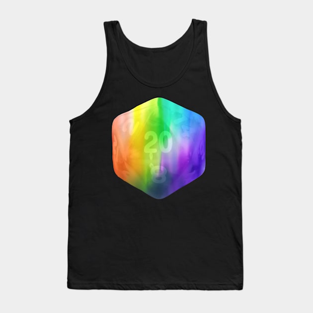 Nat20 Rainbow Pride Tank Top by Geomhectic